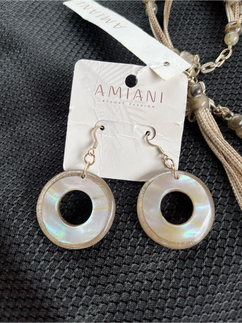NWT AMIANI Resort Fashion 3-Piece Matching Set BOHO/COASTAL CHIC Jewelry - Picture 4 of 10